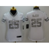 Women Nike Buffalo Bills #25 LeSean McCoy White Stitched NFL Limited Platinum Jersey