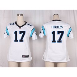 Women Nike Carolina Panthers #17 Devin Funchess Game White NFL Jersey