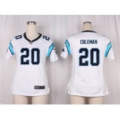 Women Nike Carolina Panthers #20 Kurt Coleman Game White NFL Jersey