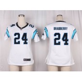 Women Nike Carolina Panthers #24 James Bradberry Game White NFL Jersey