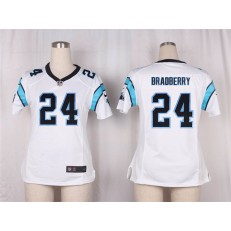 Women Nike Carolina Panthers #24 James Bradberry Game White NFL Jersey