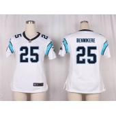 Women Nike Carolina Panthers #25 Bene Benwikere Game White NFL Jersey