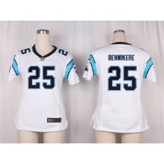 Women Nike Carolina Panthers #25 Bene Benwikere Game White NFL Jersey