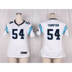 Women Nike Carolina Panthers #54 Shaq Thompson Game White NFL Jersey