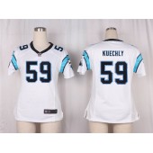 Women Nike Carolina Panthers #59 Luke Kuechly Game White NFL Jersey