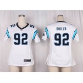 Women Nike Carolina Panthers #92 Vernon Butler Game White NFL Jersey
