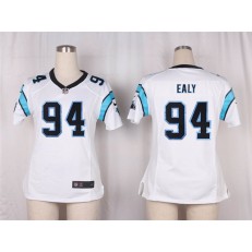 Women Nike Carolina Panthers #94 Kony Ealy Game White NFL Jersey