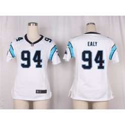 Women Nike Carolina Panthers #94 Kony Ealy Game White NFL Jersey