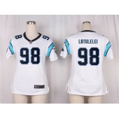 Women Nike Carolina Panthers #98 Star Lotulelei Game White NFL Jersey