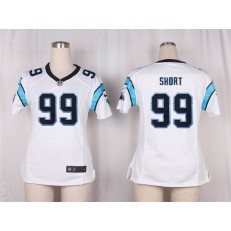 Women Nike Carolina Panthers #99 Kawann Short Game White NFL Jersey