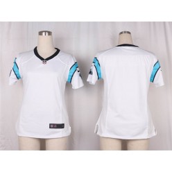 Women Nike Carolina Panthers Blank Game White NFL Jersey