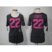 Women Nike Chicago Bears #22 Matt Forte Breast Cancer Awareness Gray Jersey