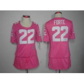 Women Nike Chicago Bears #22 Matt Forte Breast Cancer Awareness Pink Jersey