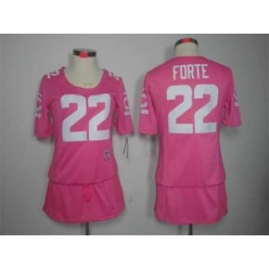 Women Nike Chicago Bears #22 Matt Forte Breast Cancer Awareness Pink Jersey