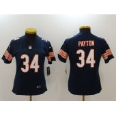 Women Nike Chicago Bears #34 Walter Payton Navy Blue NFL Jersey