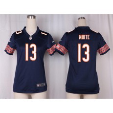 Women Nike Chicago Bears #13 Kevin White Game Navy Blue Team Color NFL Jersey