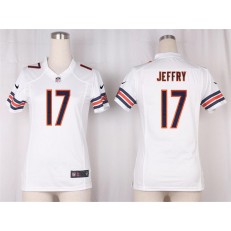 Women Nike Chicago Bears #17 Alshon Jeffery Game White NFL Jersey
