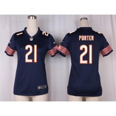 Women Nike Chicago Bears #21 Tracy Porter Game Navy Blue Team Color NFL Jersey