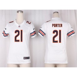 Women Nike Chicago Bears #21 Tracy Porter Game White NFL Jersey