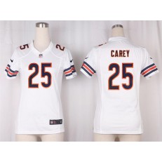 Women Nike Chicago Bears #25 Ka'Deem Carey Game White NFL Jersey