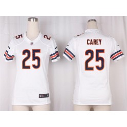 Women Nike Chicago Bears #25 Ka'Deem Carey Game White NFL Jersey