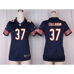 Women Nike Chicago Bears #37 Bryce Callahan Game Navy Blue Team Color NFL Jersey
