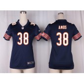 Women Nike Chicago Bears #38 Adrian Amos Game Navy Blue Team Color NFL Jersey