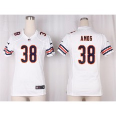 Women Nike Chicago Bears #38 Adrian Amos Game White NFL Jersey