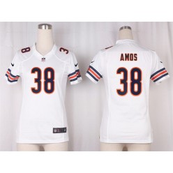 Women Nike Chicago Bears #38 Adrian Amos Game White NFL Jersey