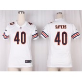Women Nike Chicago Bears #40 Gale Sayers Game White NFL Jersey