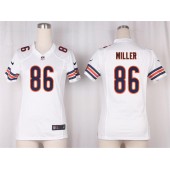 Women Nike Chicago Bears #86 Zach Miller Game White NFL Jersey