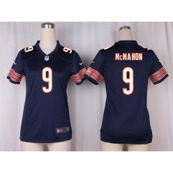 Women Nike Chicago Bears #9 Jim McMahon Game Navy Blue Team Color NFL Jersey
