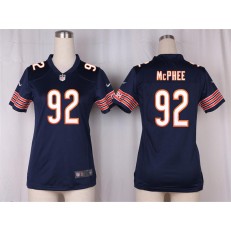 Women Nike Chicago Bears #92 Pernell McPhee Game Navy Blue Team Color NFL Jersey
