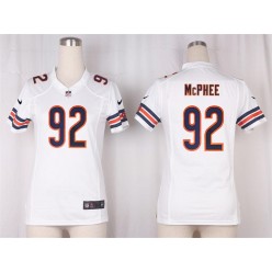 Women Nike Chicago Bears #92 Pernell McPhee Game White NFL Jersey