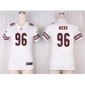 Women Nike Chicago Bears #96 Akiem Hicks Game White NFL Jersey