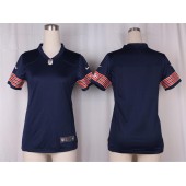 Women Nike Chicago Bears Blank Game Navy Blue Team Color NFL Jersey