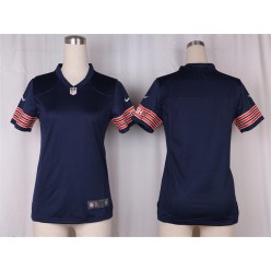 Women Nike Chicago Bears Blank Game Navy Blue Team Color NFL Jersey
