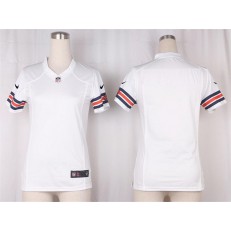 Women Nike Chicago Bears Blank Game White NFL Jersey