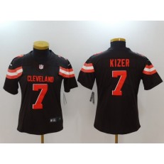 Women Nike Cleveland Browns #7 DeShone Kizer Brown Vapor Untouchable Limited NFL Jersey