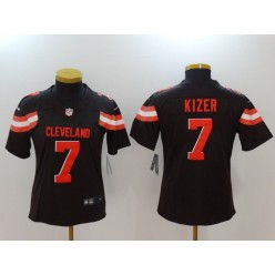 Women Nike Cleveland Browns #7 DeShone Kizer Brown Vapor Untouchable Limited NFL Jersey
