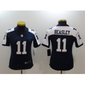 Women Nike Dallas Cowboys #11 Cole Beasley Navy Throwback Vapor Untouchable Limited NFL Jersey