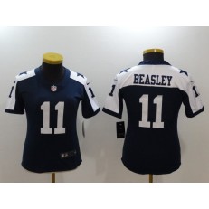 Women Nike Dallas Cowboys #11 Cole Beasley Navy Throwback Vapor Untouchable Limited NFL Jersey