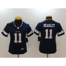 Women Nike Dallas Cowboys #11 Cole Beasley Navy Vapor Untouchable Women Limited Jersey