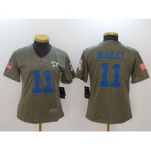 Women Nike Dallas Cowboys #11 Cole Beasley Olive 2017 Salute To Service Limited NFL Jersey
