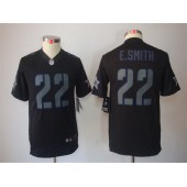 Women Nike Dallas Cowboys #22 Emmitt Smith Black Impact Embroidered NFL Limited Jersey