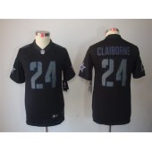 Women Nike Dallas Cowboys #24 Morris Claiborne Black Impact Embroidered NFL Limited Jersey