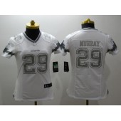 Women Nike Dallas Cowboys #29 DeMarco Murray White Platinum NFL Jersey