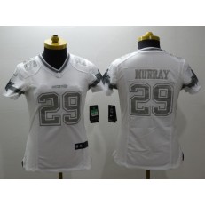 Women Nike Dallas Cowboys #29 DeMarco Murray White Platinum NFL Jersey