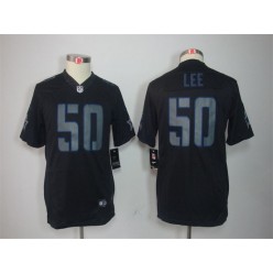 Women Nike Dallas Cowboys #50 Sean Lee Black Impact Embroidered NFL Limited Jersey