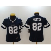 Women Nike Dallas Cowboys #82 Jason Witten Navy Vapor Untouchable Women Limited Jersey